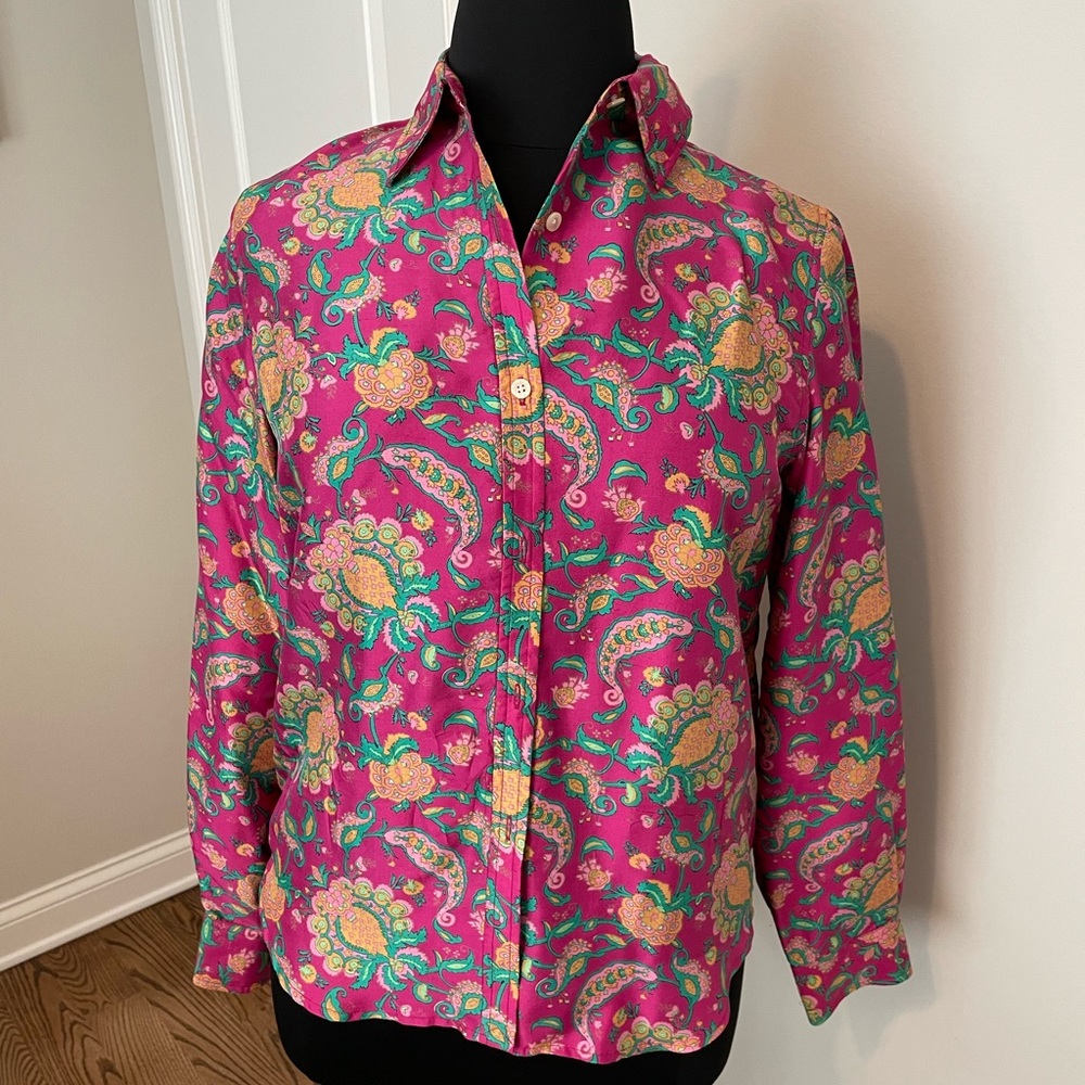 Silk Ralph Lauren Blouse Size L